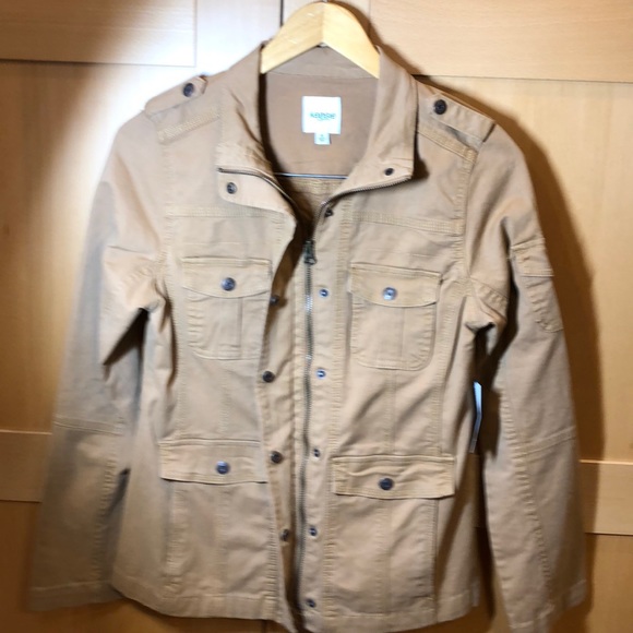 Dark Khaki Woven Jacket - Picture 3 of 8